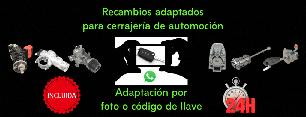 Recambios cerrajería automóvil